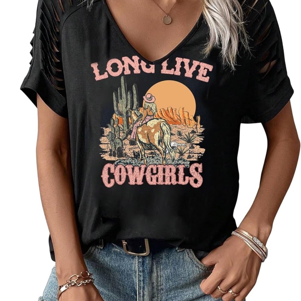 Long Live Cowgirls Vintage Graphic Relaxed Tee